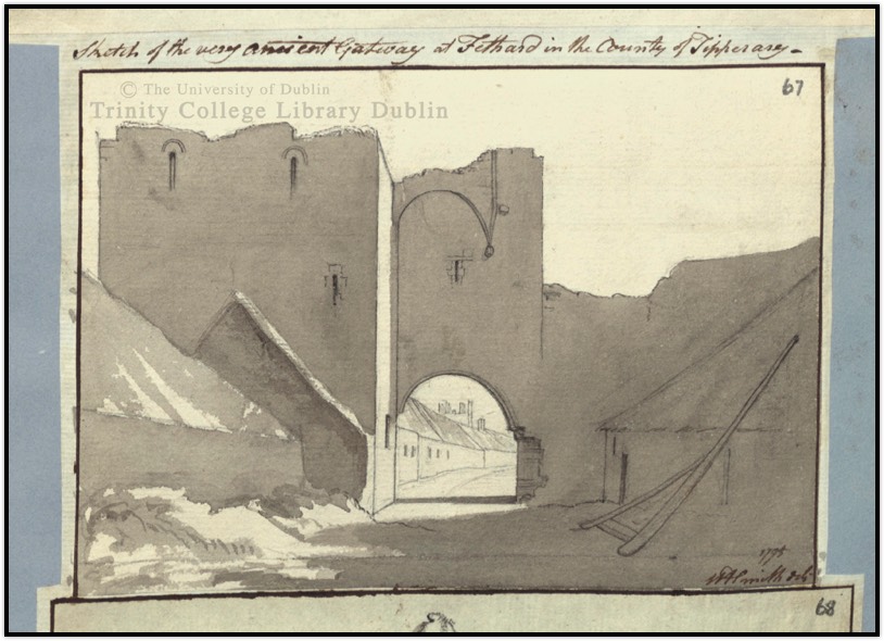 Skethh of ancient gateway in Fethard - 1795