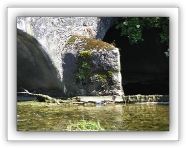 This bridge is said to have some original medieval fabric - the two small and low arches nearest the town may be of 15th or 16th century date. The narrowness of its carriageway may also support an early date.