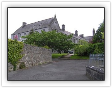 Convent comprising thirteen-bay east-west central range built 1862.