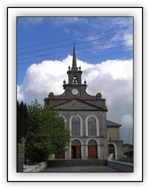 Freestanding south-facing cruciform-plan Roman Catholic church, built 1818