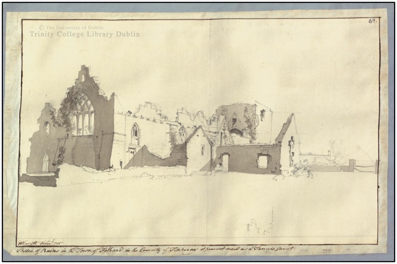 1795 Sketch of Abbey in ruines