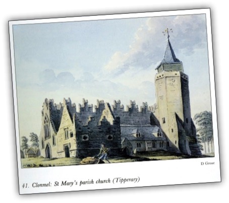 Early print of St Marys Church Clonmel.