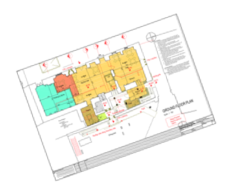 Ground floor drawing of Fethard Town Hall.